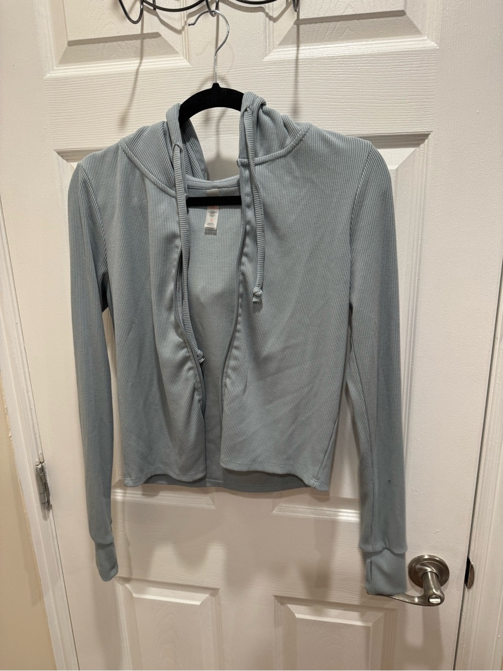 Mono B Hooded Women's Zip-Front Top